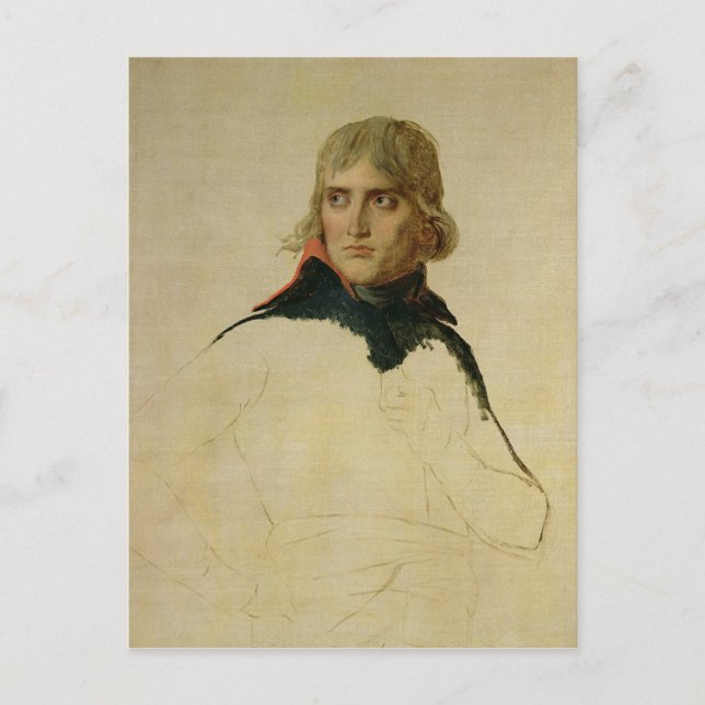 Porträtt i general Bonaparte som inte är färdig Vykort (Framsida)