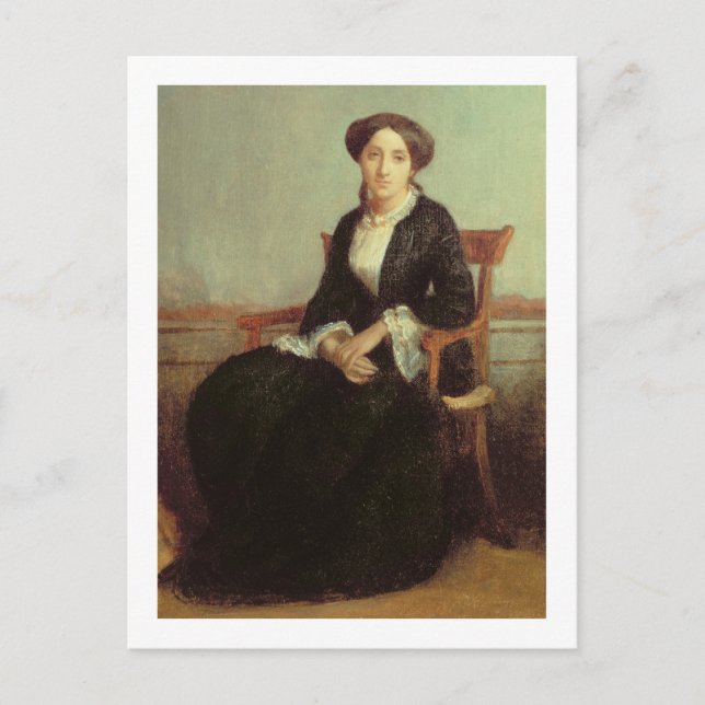 Porträtt i Genevieve Celine, 1850 (olja på arbetsy Vykort (Framsida)