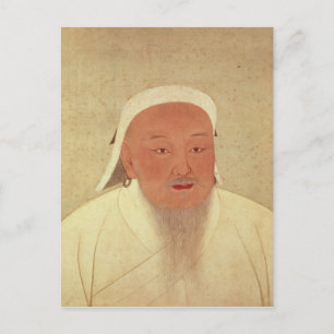 Porträtt i Genghis Khan, Mongol Khan Vykort