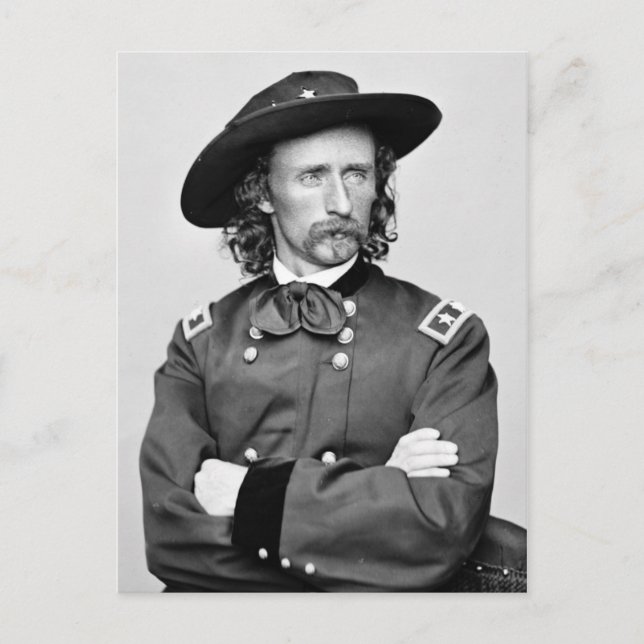 Porträtt i George Armstrong Custer Vykort (Framsida)