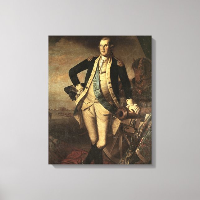 Porträtt i George Washington, 1779 Canvastryck (Framsida)