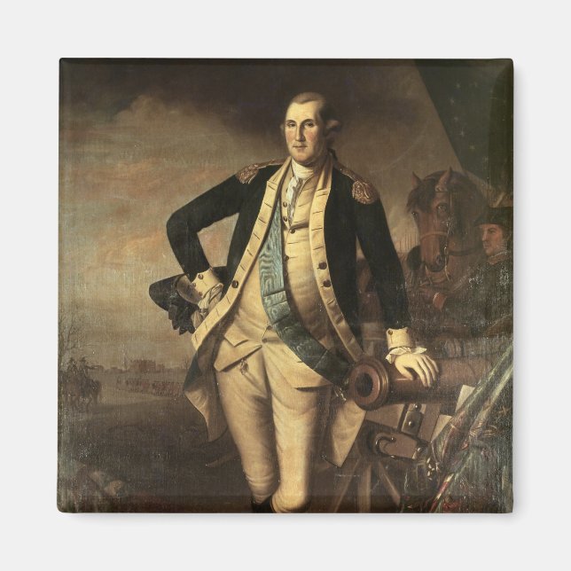 Porträtt i George Washington, 1779 Magnet (Framsidan)