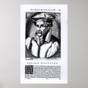 Porträtt i Gerard Mercator Poster
