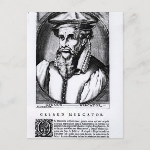 Porträtt i Gerard Mercator Vykort