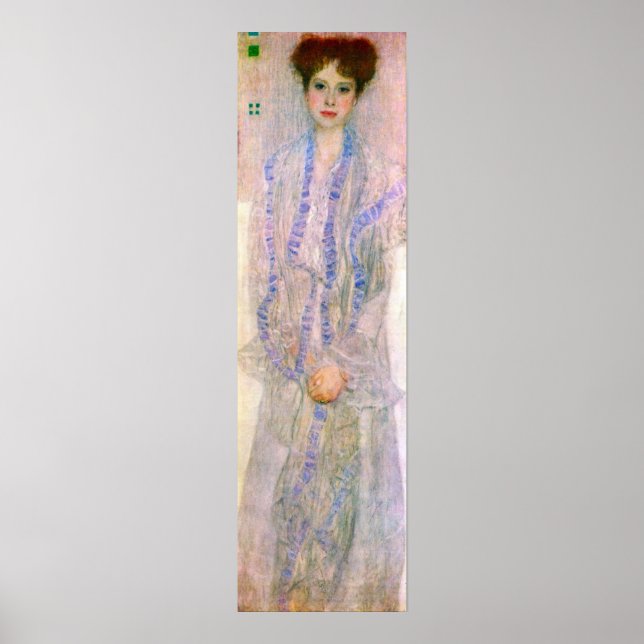 Porträtt i Gertha Fersovanyi av Gustav Klimt Poster (Framsidan)
