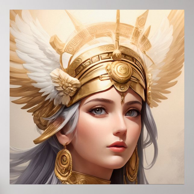 Porträtt i Goddess Athena Poster (Framsidan)