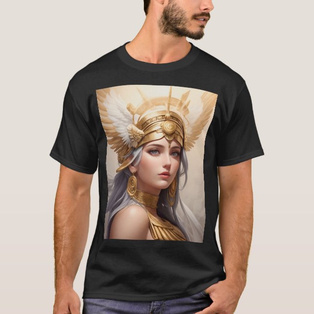 Porträtt i Goddess Athena T Shirt (Framsida)
