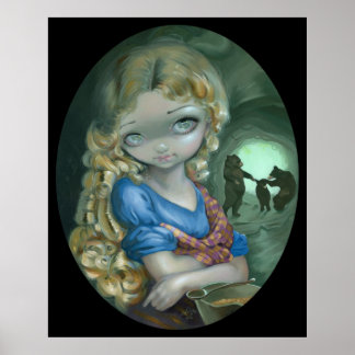 Porträtt i Goldilocks ART PRINT Bear Dance Poster