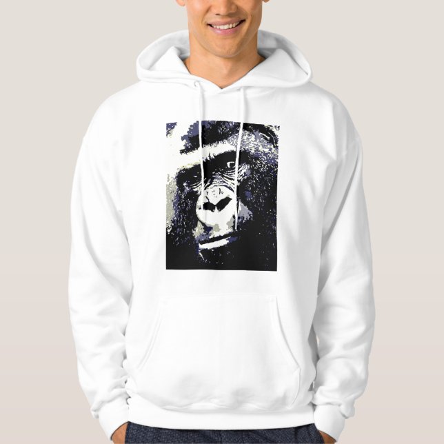 Porträtt i Gorilla Hoodie - Gorillas Shirts (Framsida)