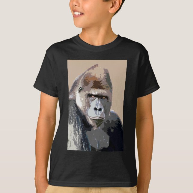 Porträtt i Gorilla T-shirt (Framsida)
