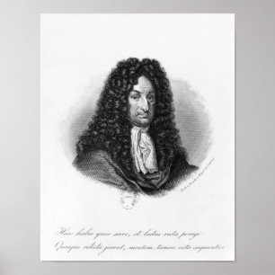 Porträtt i Gottfried Wilhelm Baron de Leibniz Poster
