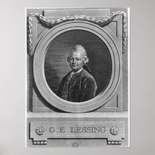 Porträtt i Gotthold Ephraim Lessing Poster (Framsidan)