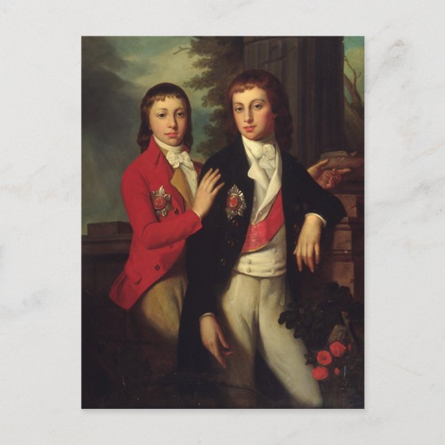 Porträtt i Grand Prince August of Oldenburg Vykort (Framsida)