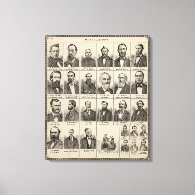 Porträtt i Greenleaf, Minnesota Canvastryck (Framsida)