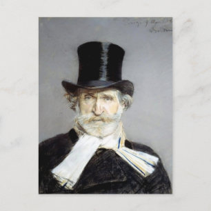 Porträtt i Guiseppe Verdi av Giovanni Boldini Vykort