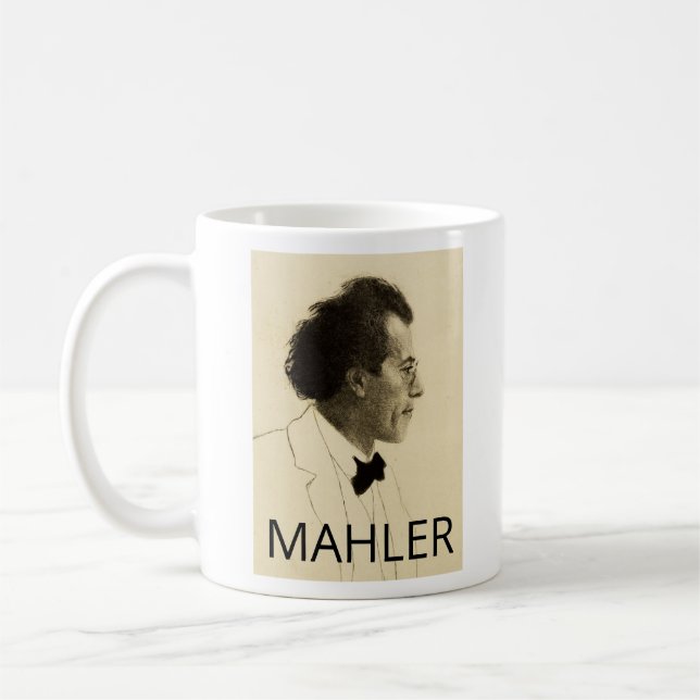 Porträtt i Gustav Mahler (1902) Kaffemugg (Vänster)