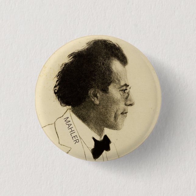 Porträtt i Gustav Mahler (1902) Knapp (Framsida)