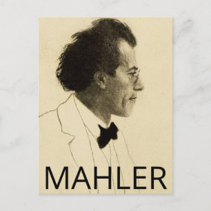 Porträtt i Gustav Mahler (1902) Vykort