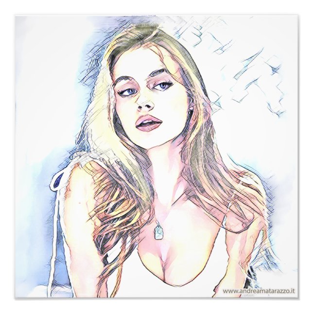 Porträtt i Hailey Fototryck (Framsidan)