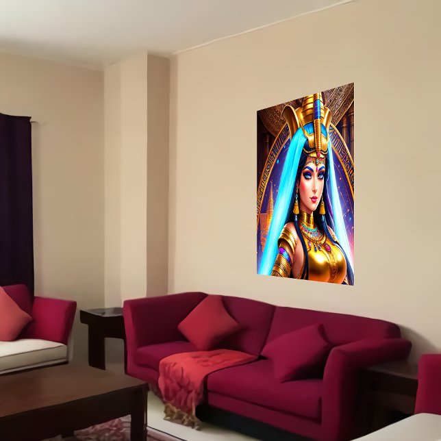 Porträtt i Hathors egyptiska gudinna | AI Art Poster (Skapare uppladdad)