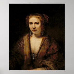 Porträtt i Hendrikje Stoffels Poster