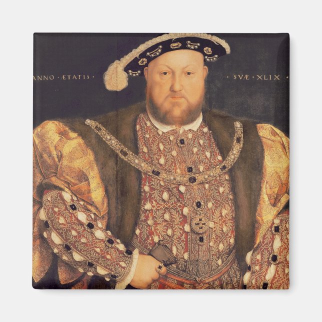 Porträtt i Henry VIII åldras 49, 1540 Magnet (Framsidan)