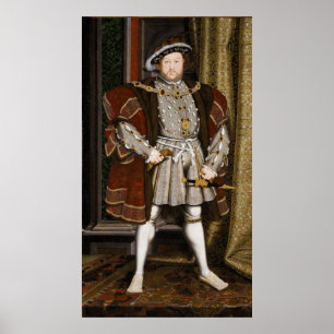 Porträtt i Henry VIII av Hans Holbein the Younger Poster