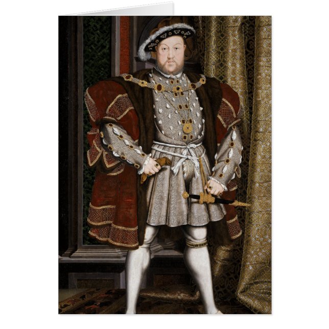 Porträtt i Henry VIII Hälsningskort (Framsidan)