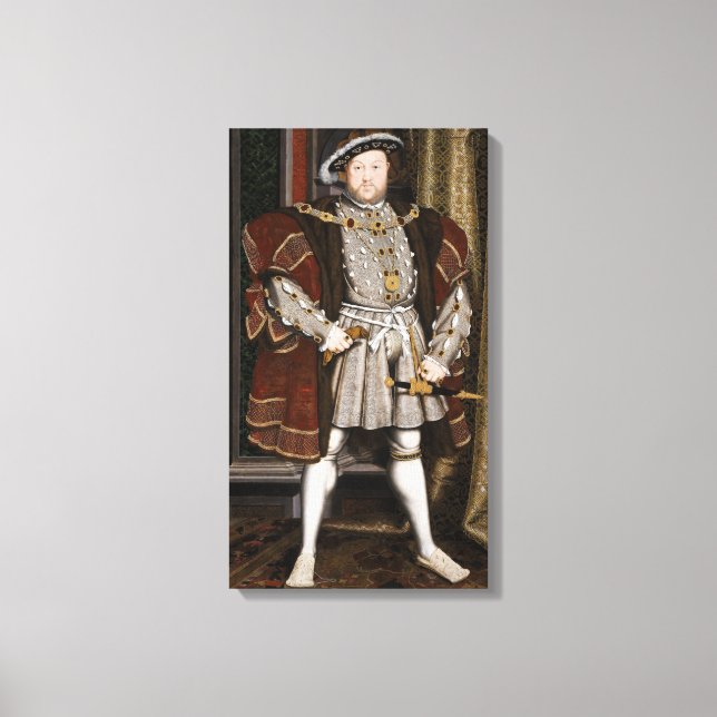 Porträtt i Henry VIII (Hans Holbein the Younger) Canvastryck (Framsida)