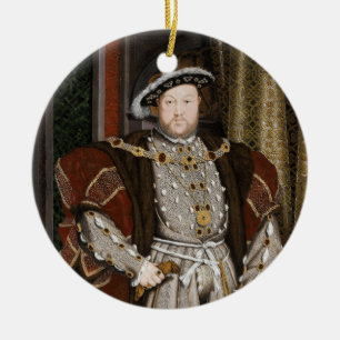 Porträtt i Henry VIII (Hans Holbein the Younger) Julgransprydnad Keramik