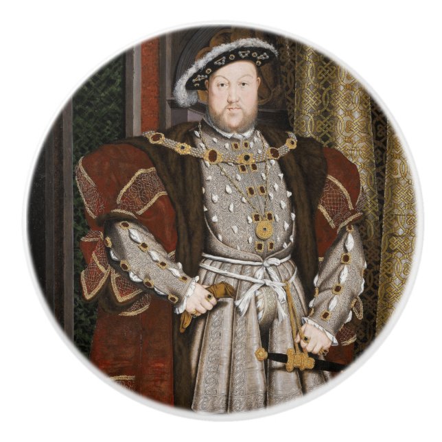 Porträtt i Henry VIII (Hans Holbein the Younger) Knopp (Framsidan)