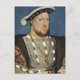 Porträtt i Henry VIII i England av Hans Holbein Vykort