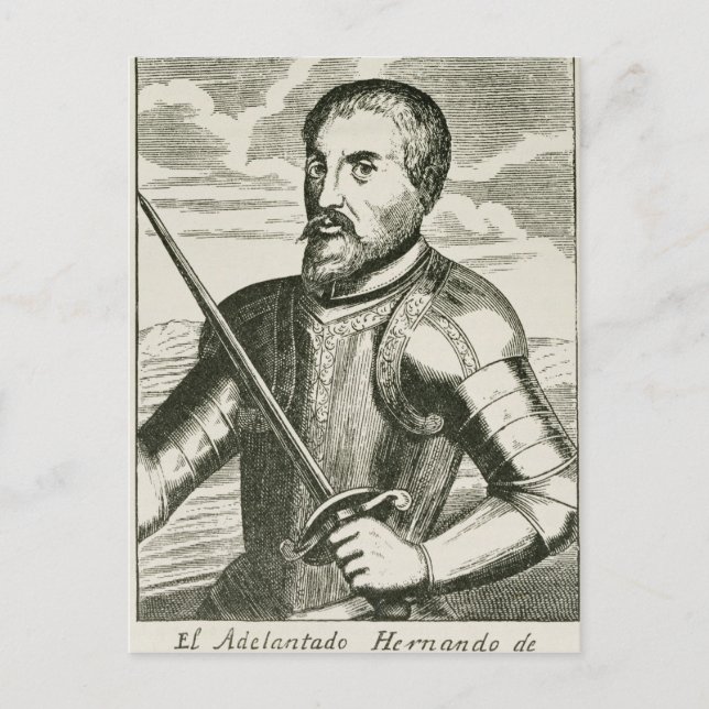 Porträtt i Hernando de Soto Vykort (Framsida)