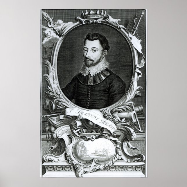 Porträtt i Herr Francis Drake Poster (Framsidan)