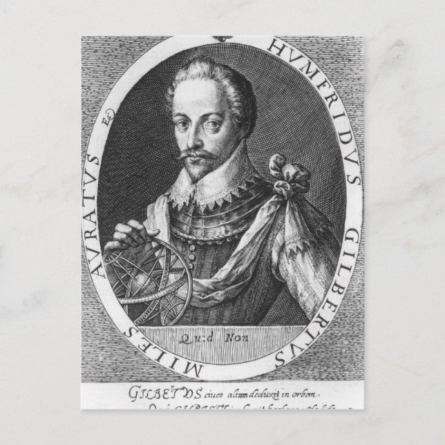 Porträtt i Herr Humphrey Gilbert Vykort (Framsida)
