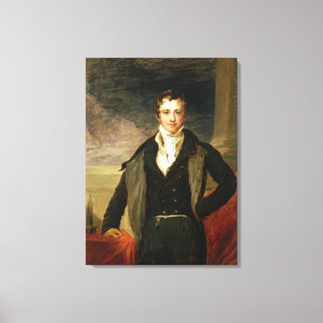 Porträtt i Herr Humphry Davy Canvastryck (Framsida)