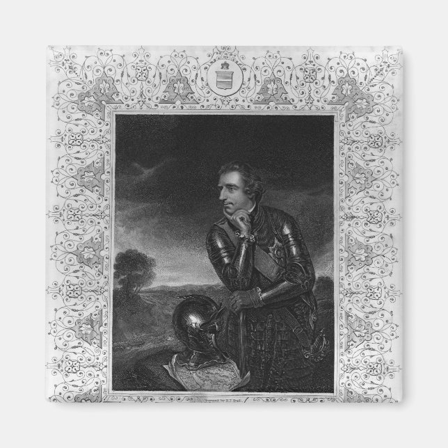 Porträtt i Herr Jeffrey Amherst Magnet (Framsidan)