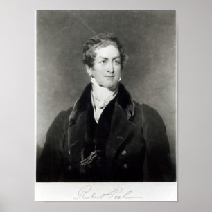 Porträtt i Herr Robert Peel Poster