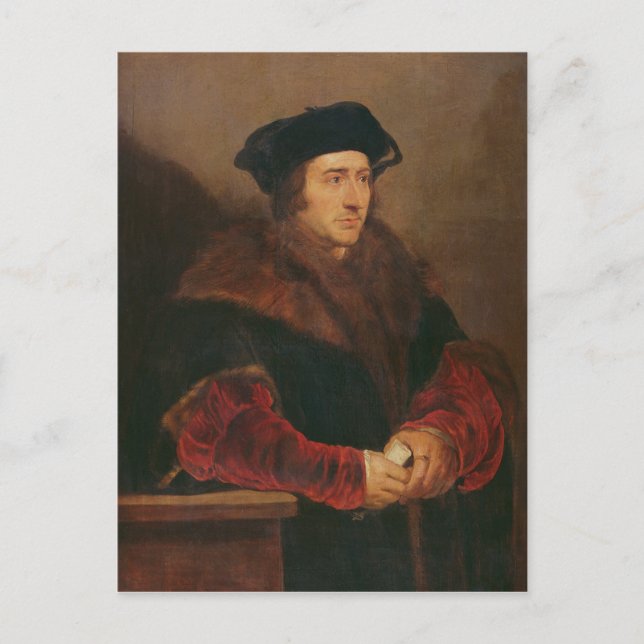 Porträtt i Herr Thomas More Vykort (Framsida)