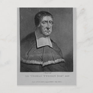 Porträtt i Herr Thomas Twisden Vykort