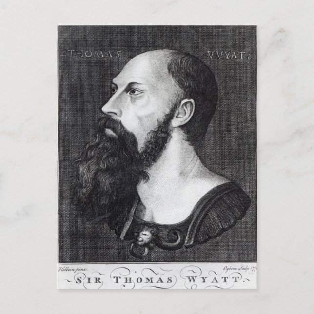 Porträtt i Herr Thomas Wyatt Vykort (Framsida)