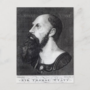Porträtt i Herr Thomas Wyatt Vykort