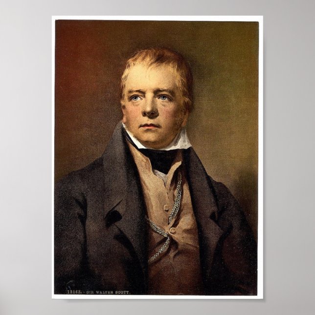 Porträtt i Herr Walter Scott Classic Photochrom Poster (Framsidan)