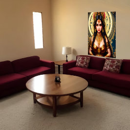 Porträtt i Hindu Goddess Lakshmi | AI Art Poster