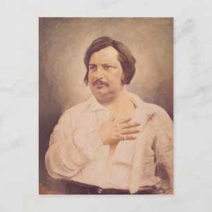 Porträtt i Honore de Balzac Vykort