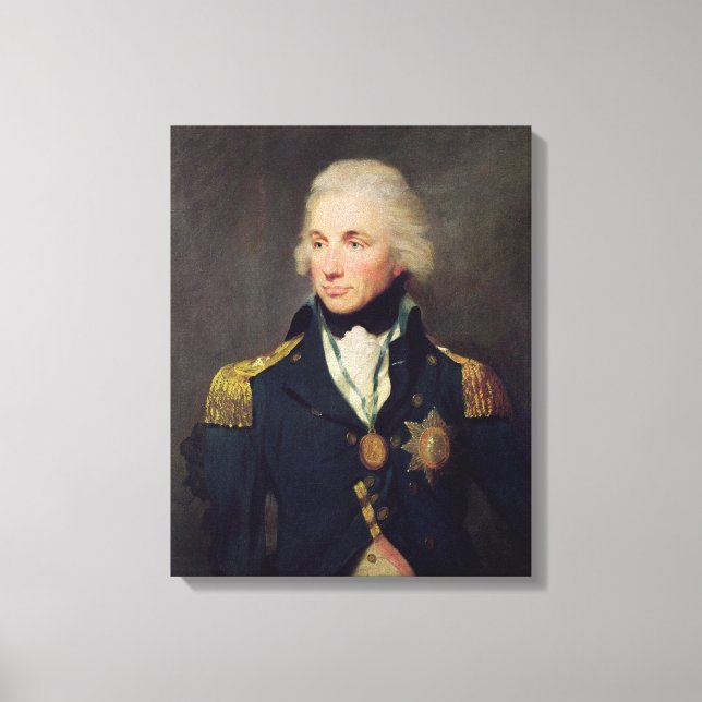 Porträtt i Horatio Nelson , Viscount Nelson Canvastryck (Framsida)