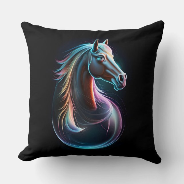 Porträtt i Horse Kudde (Framsida)