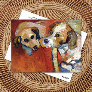 Porträtt i Hundar Suzanne Valadon Vykort