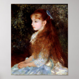 Porträtt i Irene Cahen D'anvers av Pierre-Auguste Poster