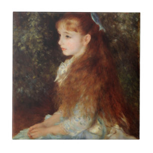 Porträtt i Irene - Renoir Impressionist Painting Kakelplatta
